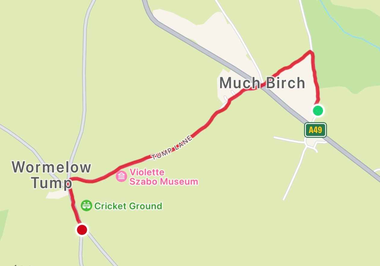  Directions to Carrot and Wine from The Queen Bee Cabin, Much Birch